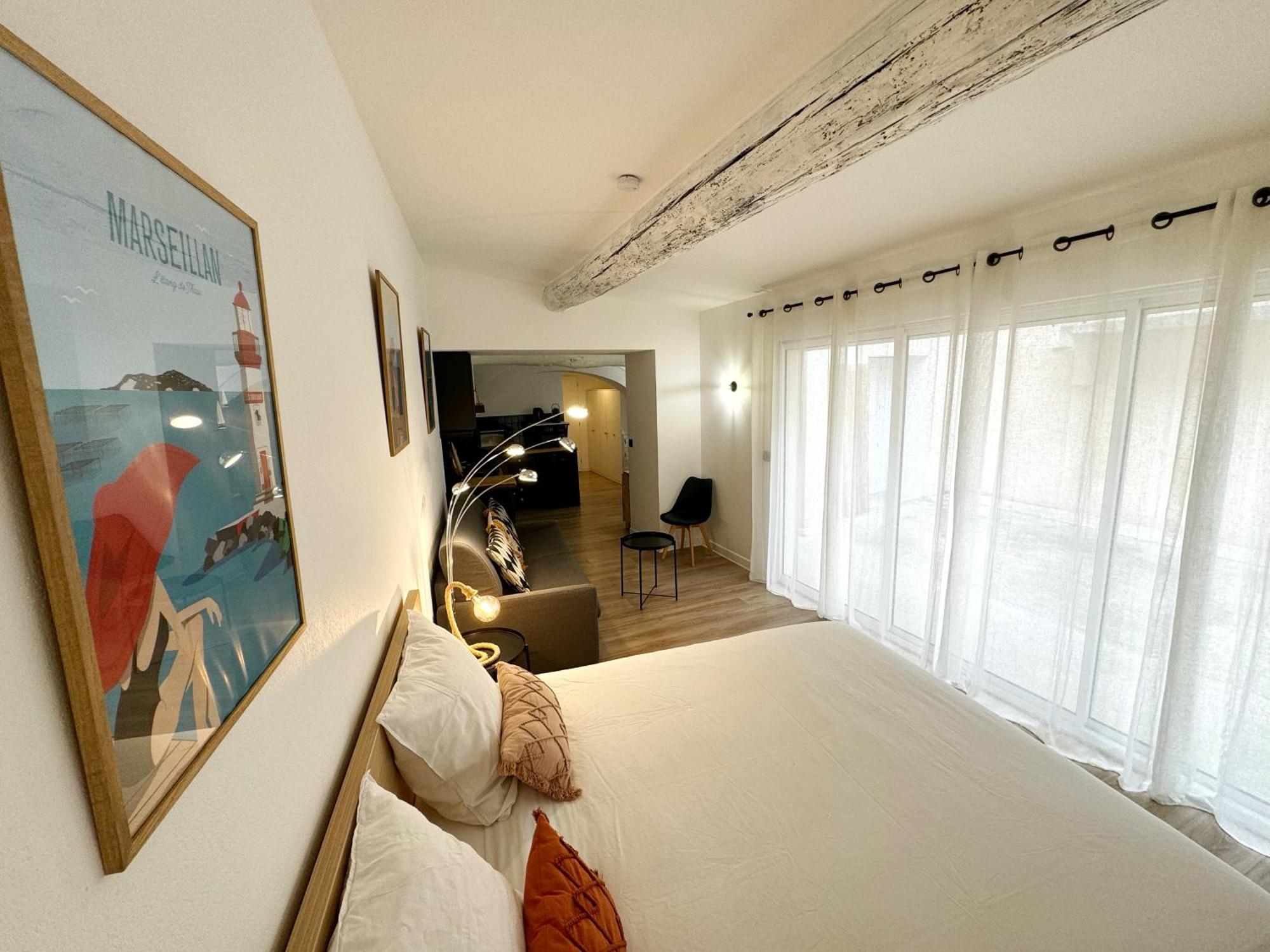 Charmant Studio Climatise A 200M De La Plage Meze Exterior photo